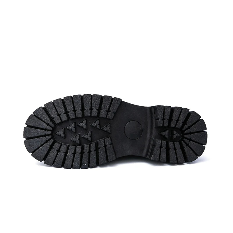 Thick soled Loafers For Men Slip-on Leather Shoes Black Business Casual Shoes Men's Banquet Shoes Oxford Shoes Derby Shoes