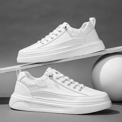 Hot Sale Men's Leather Casual Shoes Soft Sole Lace-up Oxford Shoes Handmade Male Tenis Masculino New Design Skateboard Footwear