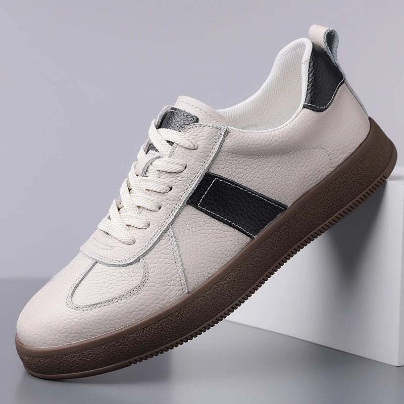 New Arrival Mens Casual Shoes Versatile Leather Man Tenis Masculino Outdoor Male Skateboard Footwear Handmade Male Walking Shoes