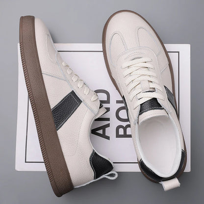 New Arrival Mens Casual Shoes Versatile Leather Man Tenis Masculino Outdoor Male Skateboard Footwear Handmade Male Walking Shoes