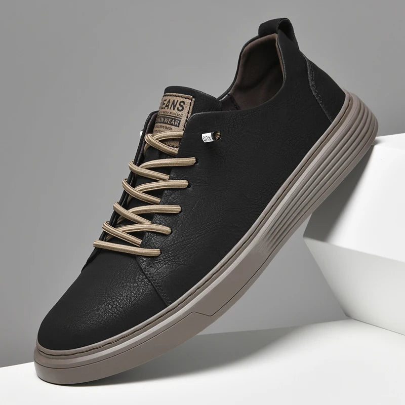 Genuine Leather Men's Shoes Fashion Outdoor Skateboard Sneakers High Quality Casual shoes for Men Sport Shoes Tennis Masculino