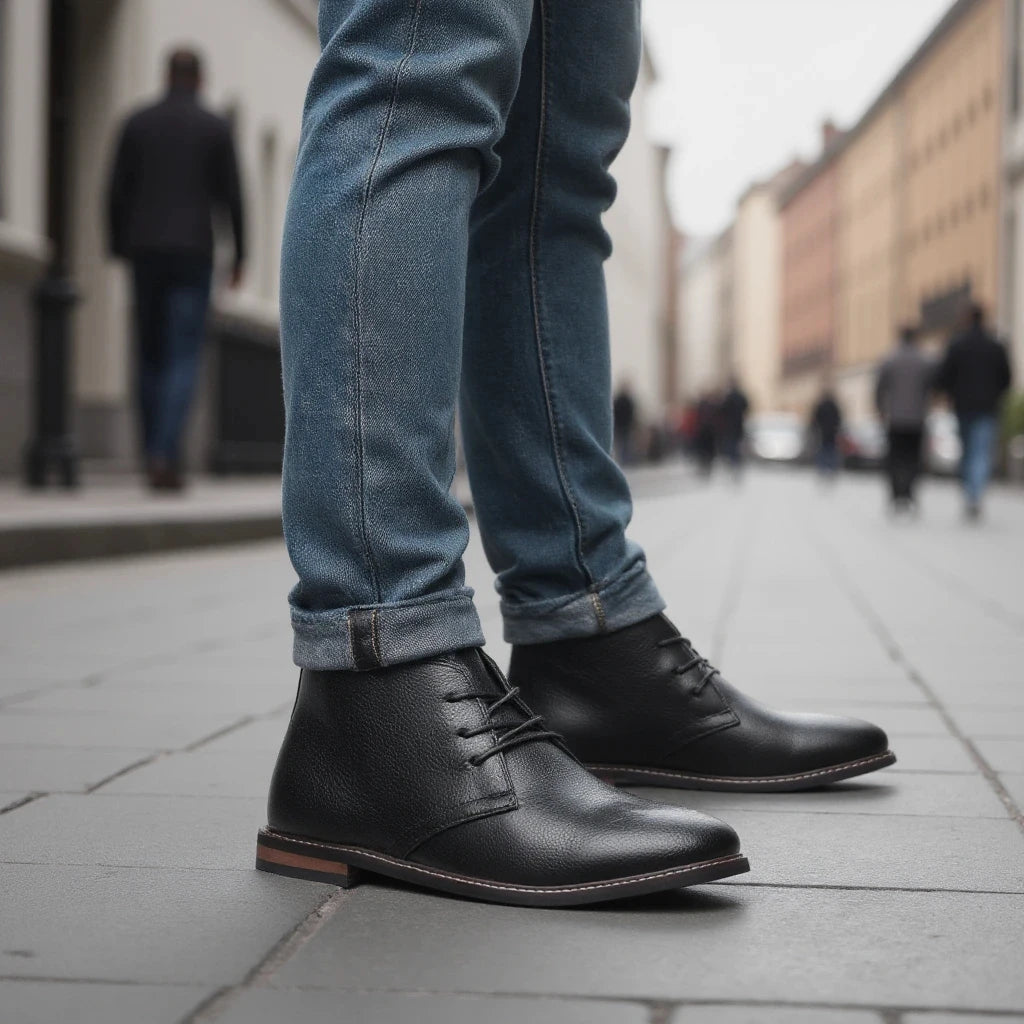 Boots Men Comfortable Brand Fashion 2025 Ankle Boots #Kd587
