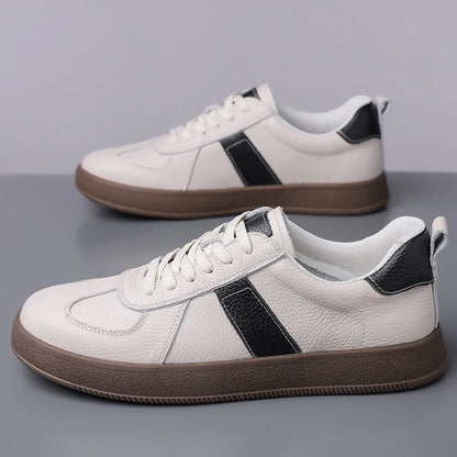 New Arrival Mens Casual Shoes Versatile Leather Man Tenis Masculino Outdoor Male Skateboard Footwear Handmade Male Walking Shoes