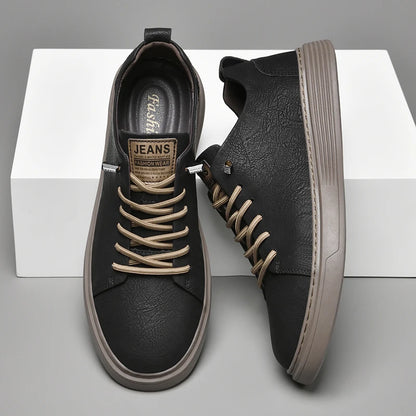 Genuine Leather Men's Shoes Fashion Outdoor Skateboard Sneakers High Quality Casual shoes for Men Sport Shoes Tennis Masculino