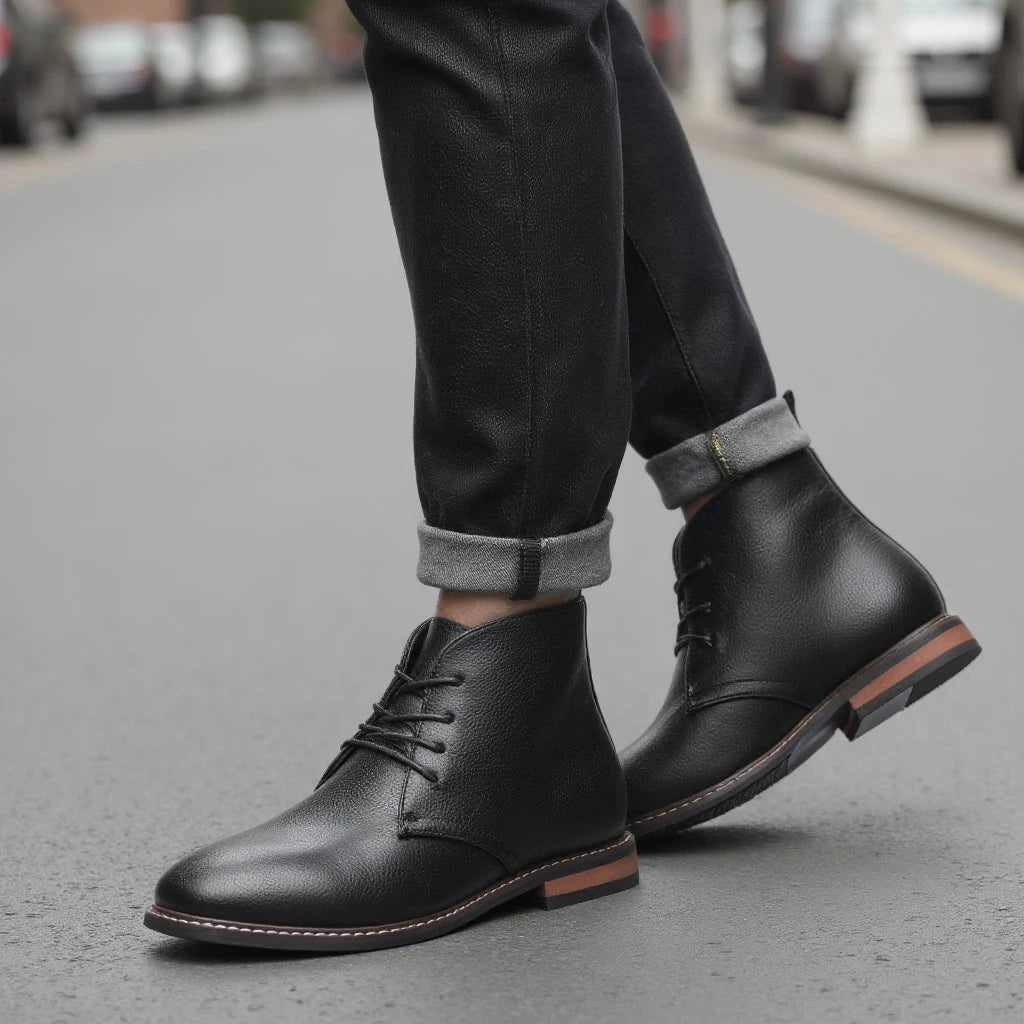 Boots Men Comfortable Brand Fashion 2025 Ankle Boots #Kd587