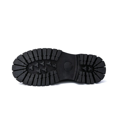 Thick soled Loafers For Men Slip-on Leather Shoes  Black Business Casual Shoes Men's Banquet Shoes Oxford Shoes Derby Shoes