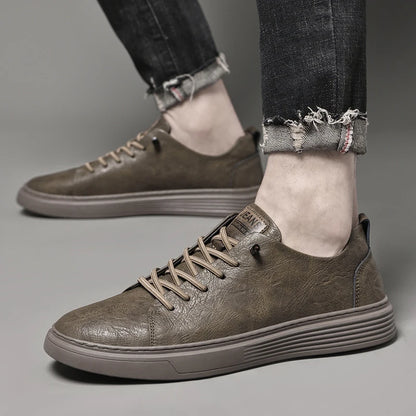 Genuine Leather Men's Shoes Fashion Outdoor Skateboard Sneakers High Quality Casual shoes for Men Sport Shoes Tennis Masculino