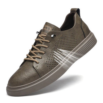 Genuine Leather Men's Shoes Fashion Outdoor Skateboard Sneakers High Quality Casual shoes for Men Sport Shoes Tennis Masculino