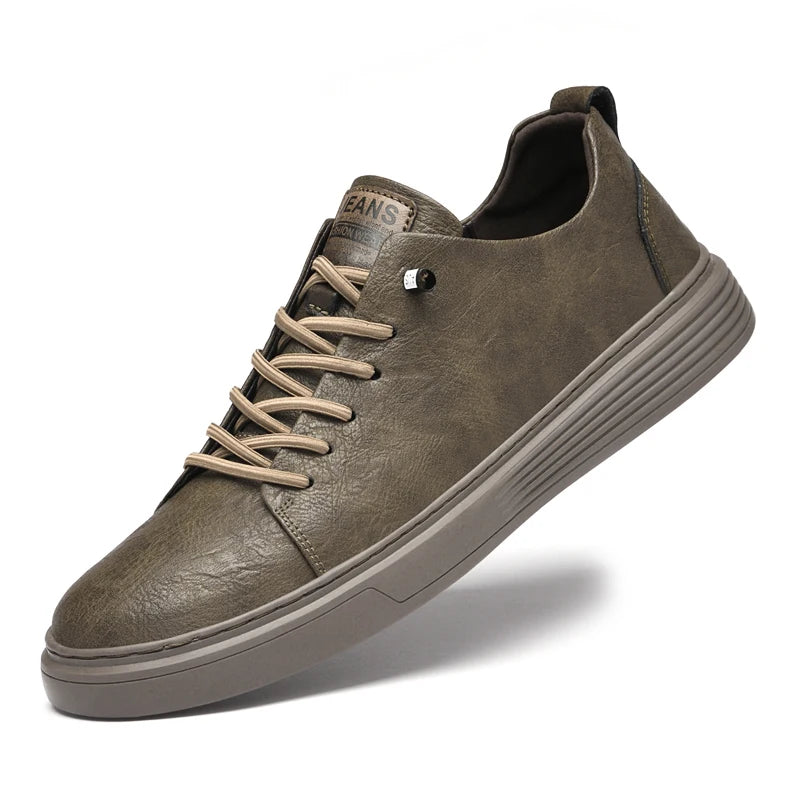 Genuine Leather Men's Shoes Fashion Outdoor Skateboard Sneakers High Quality Casual shoes for Men Sport Shoes Tennis Masculino